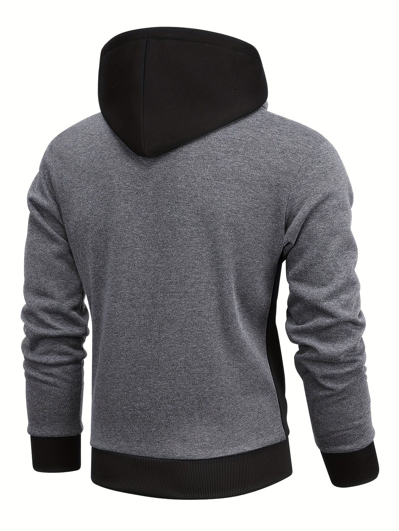 Hoodie met hoge kraag