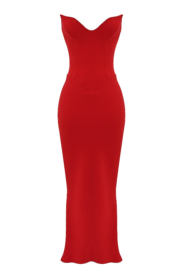 Strapless korsetjurkje