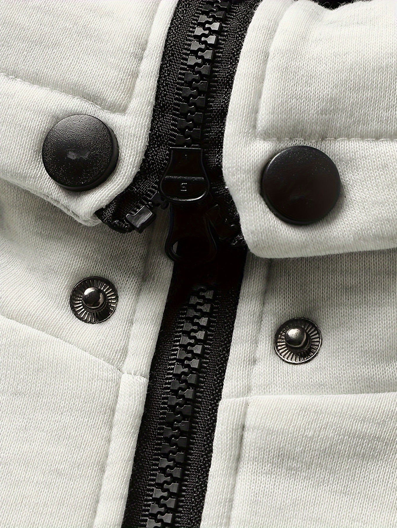 Hoodie met hoge kraag