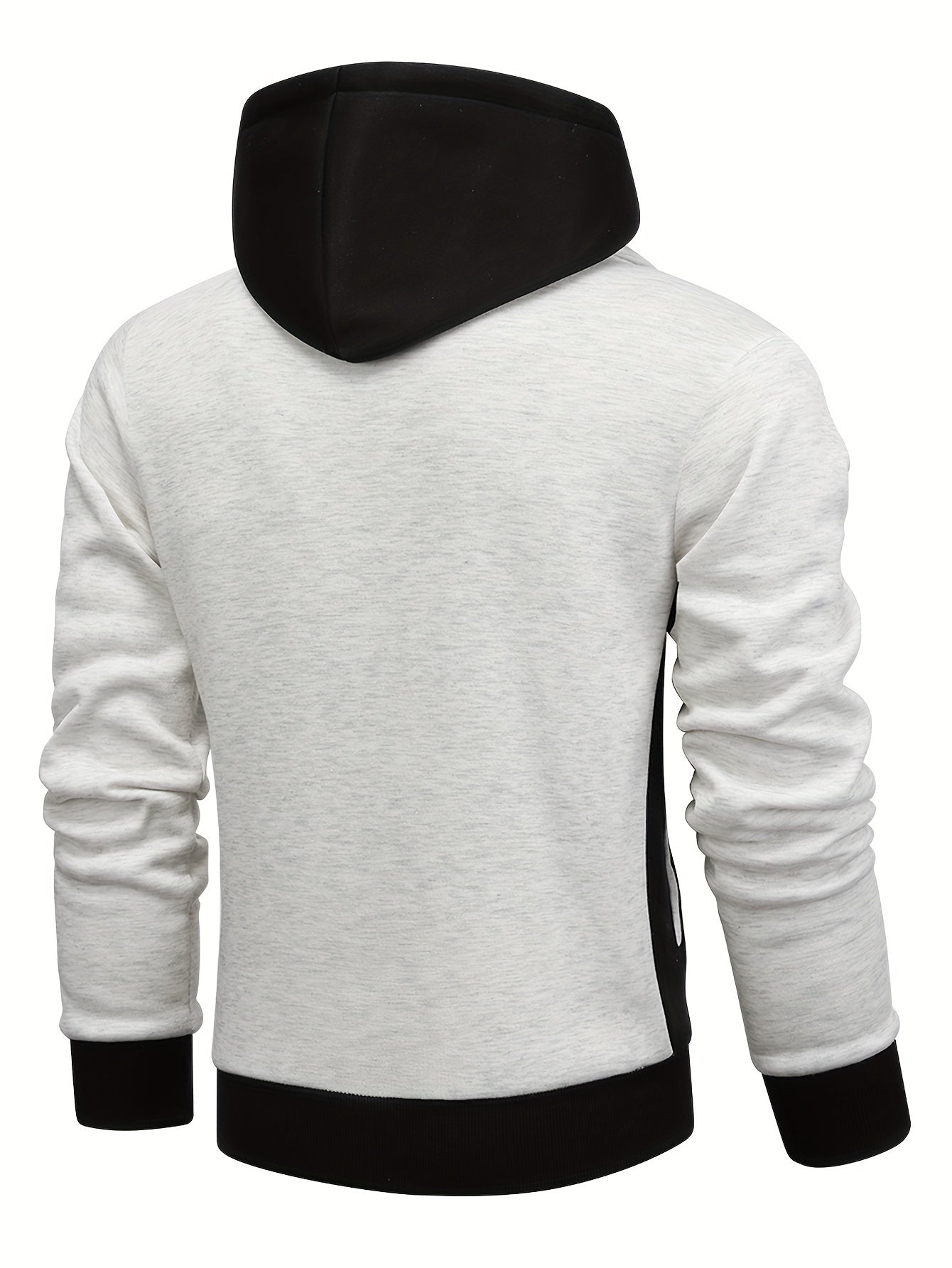 Hoodie met hoge kraag