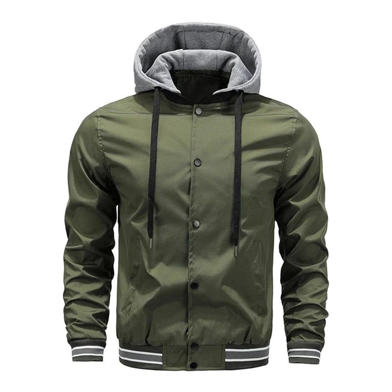 Ademend jack met capuchon