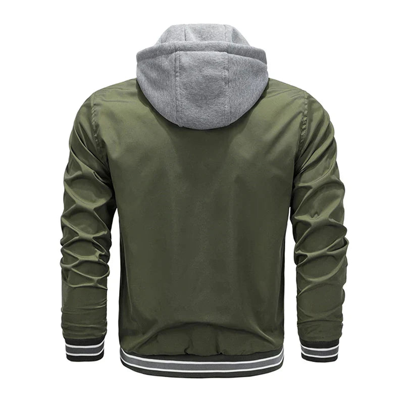Ademend jack met capuchon