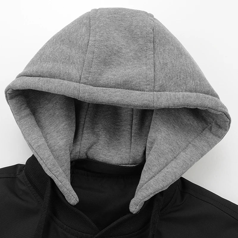 Ademend jack met capuchon