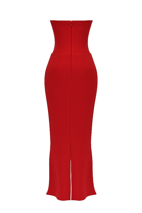 Strapless korsetjurkje