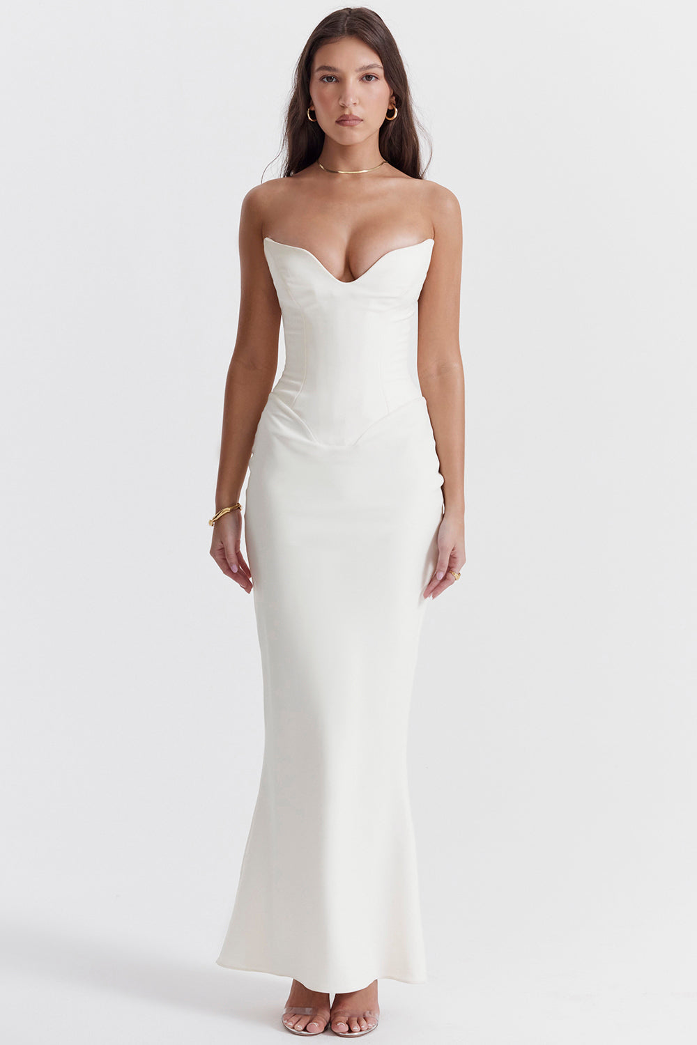Strapless korsetjurkje