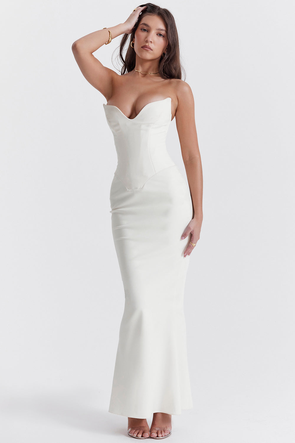 Strapless korsetjurkje