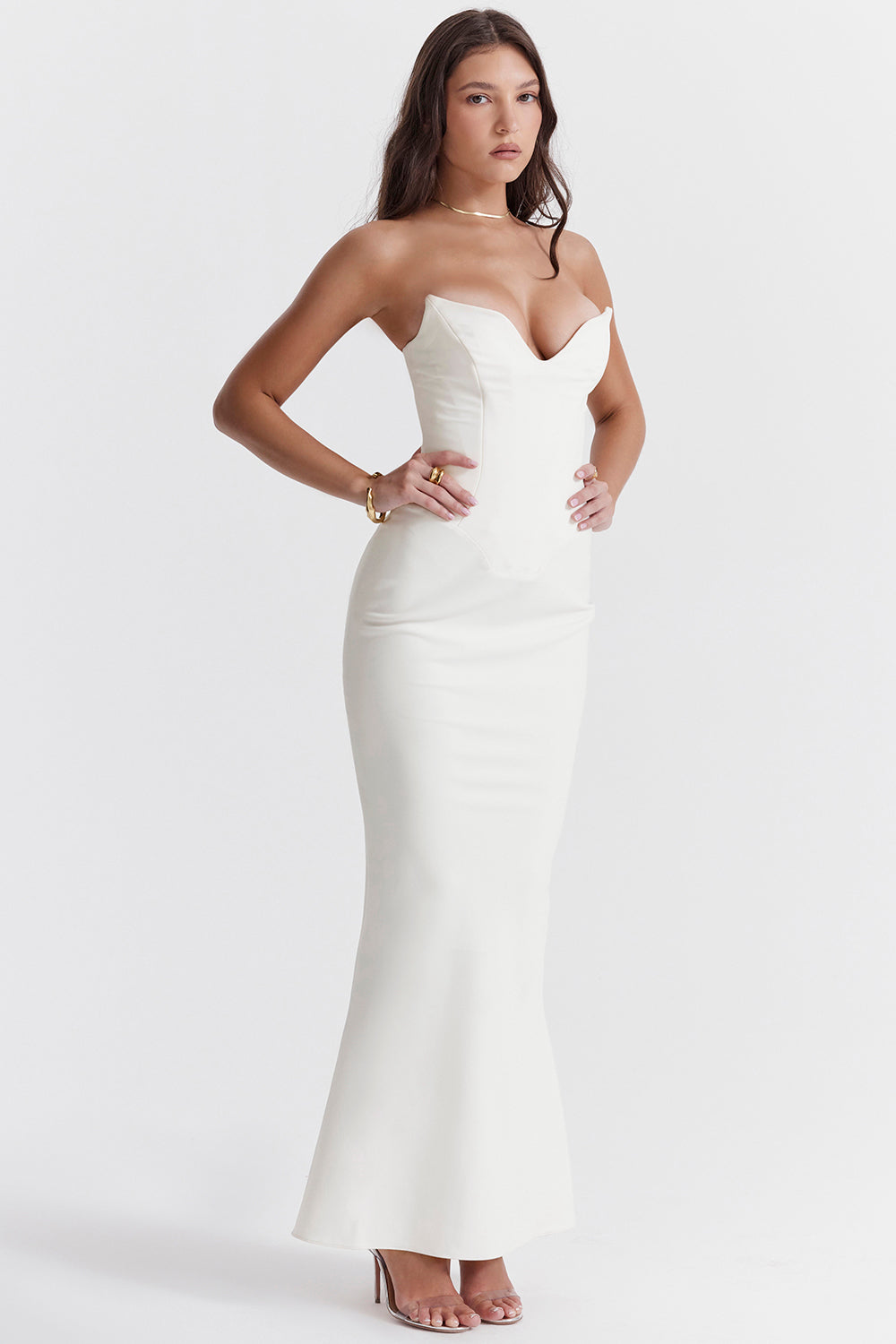 Strapless korsetjurkje