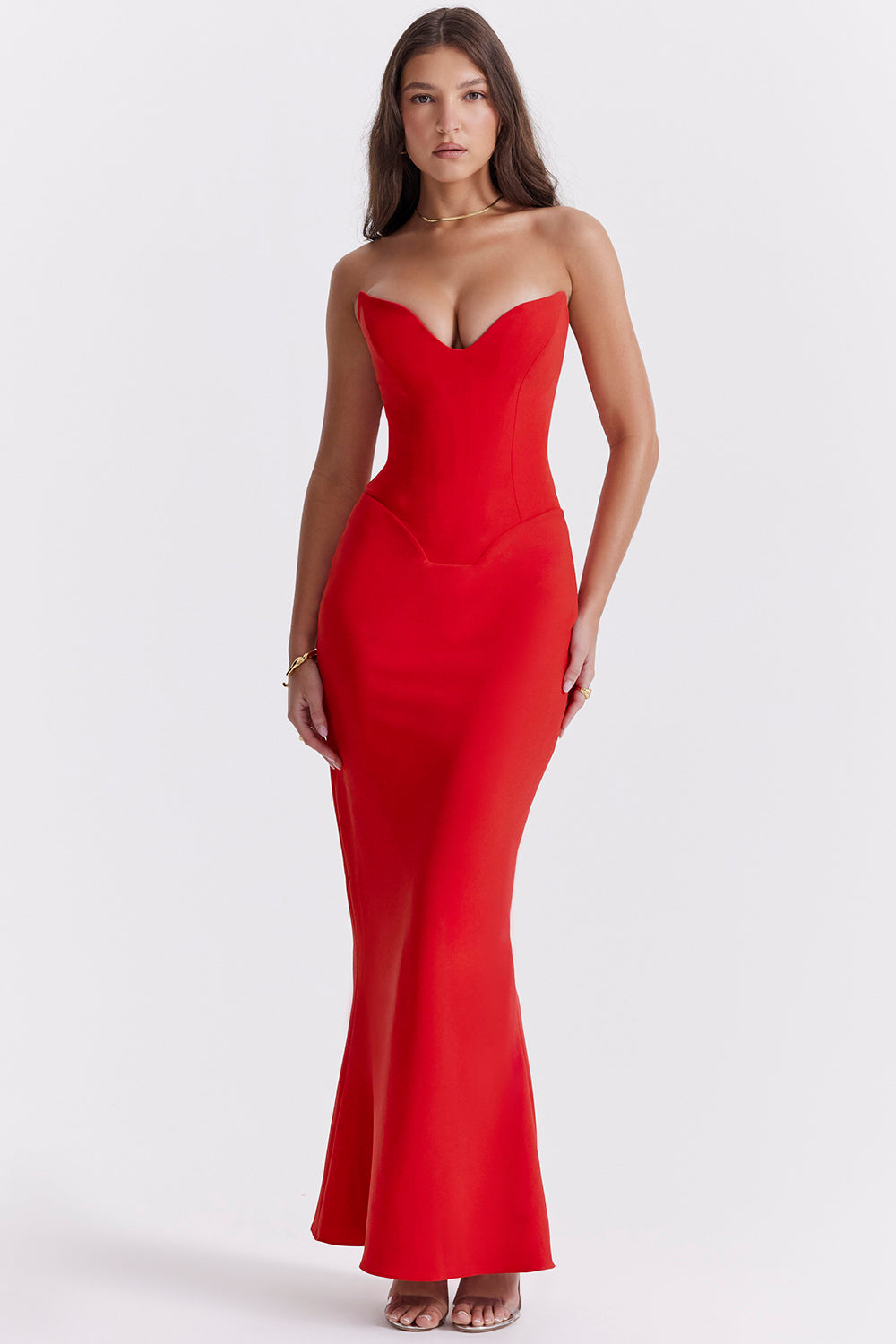 Strapless korsetjurkje