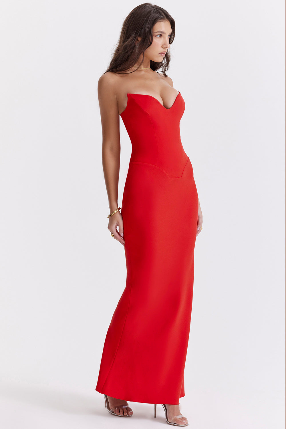 Strapless korsetjurkje